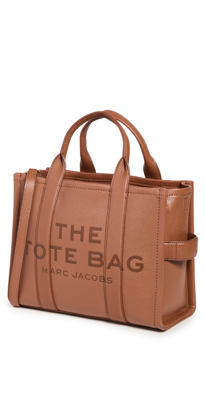 MARC JACOBS THE LEATHER MEDIUM TOTE BAG ARGAN OIL