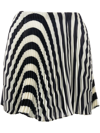 MONSE WAVE-PRINT PLEATED SKIRT