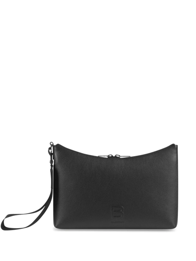 Balenciaga Hourglass Pouch Bag In Black