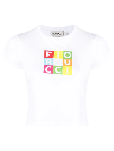 Fiorucci Logo-print Cotton T-shirt In White
