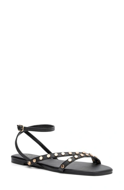 New York And Company Women's Farra Flat Sandals Women's Shoes In Black