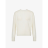 Theory Easy Round-neck Cashmere Jumper In Ivory