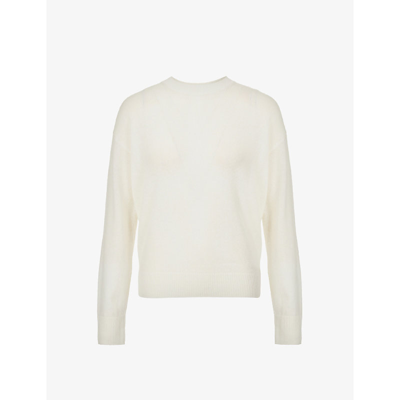 Theory Easy Round-neck Cashmere Jumper In Ivory