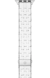 Michele Silicone 20mm Apple Watch® Bracelet Watchband In White/silver