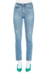 Noend Eve High Waist Slim Straight Leg Jeans In Memphis