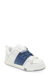 Valentino Garavani Vlogo Signature Mid-top Sneakers In White Blue