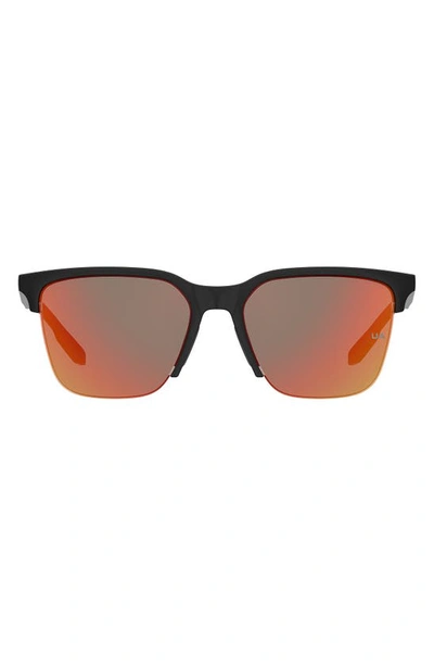 Under Armour 55mm Square Sunglasses In Red   /   Red. / Black