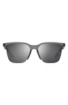 Under Armour 55mm Square Sunglasses In Grey Crystal Silver Mirror