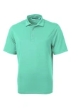 Cutter & Buck Virtue Piqué Recycled Blend Polo In Fresh Mint