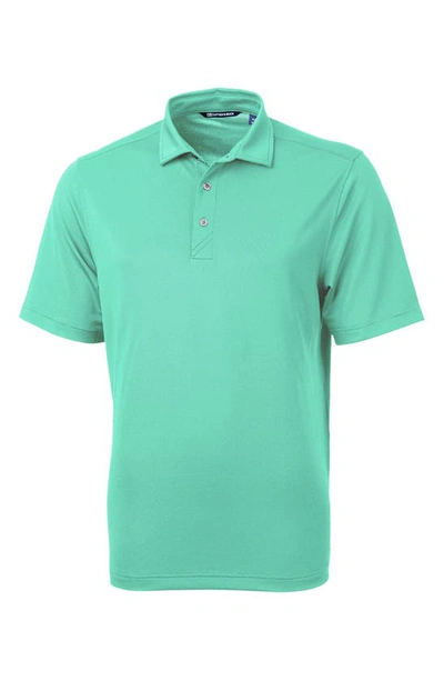 Cutter & Buck Virtue Piqué Recycled Blend Polo In Fresh Mint
