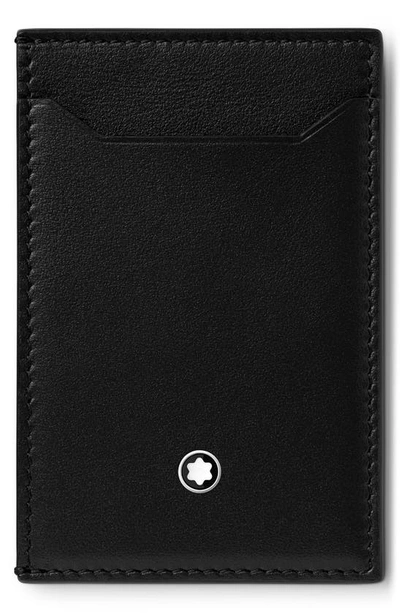 Montblanc Meisterstück Leather Card Case In Black