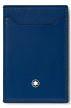 Montblanc Meisterstück Leather Card Case In Blue
