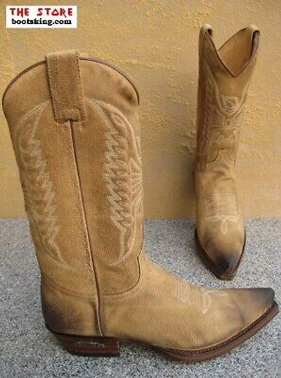 Pre-owned Sendra Boots 2073 Cowboystiefel Westernstiefel Leder Handmade Gr. 38 Bis 46