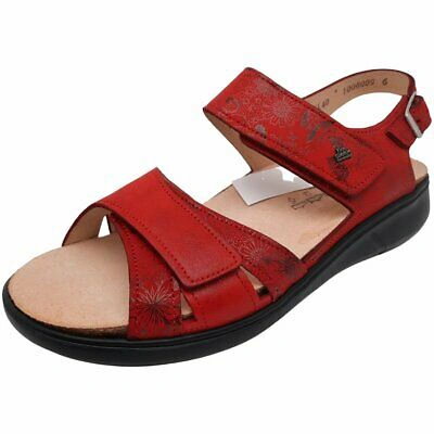 Pre-owned Finncomfort Damen Bequemschuhe Nadi Classi Nadi 03351-902260 Rot 1279443