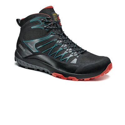 Pre-owned Asolo Herren Grid Mid Gv Gore-tex Wanderschuhe Trekking Stiefel Schwarz Sport