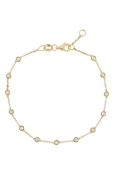 Bony Levy Monaco Diamond Bezel Station Bracelet In 18k Yellow Gold