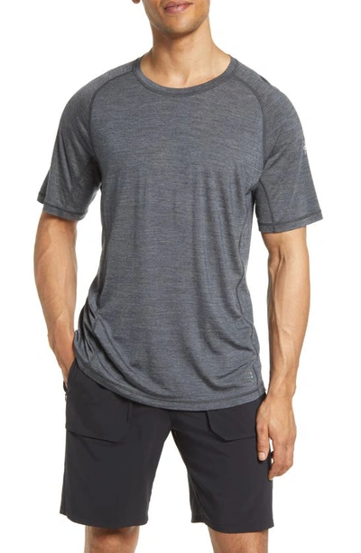 Smartwool Merino Sport 120 T-shirt In Charcoal Heather