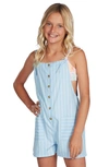 Billabong Kids' Wave Watch Jr Romper In Blue Skies