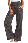 Billabong New Waves 2 Wide Leg Pants In Off Black