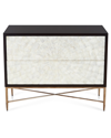Bernhardt Adagio Bachelor's Chest W/ Inlaid Capiz Shells In Brown / Shell