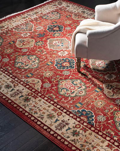 Ralph Lauren Ariel Power-loomed Rug, 9' X 12' In Red