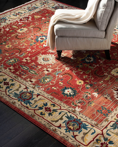 Ralph Lauren Ines Power-loomed Rug, 8' X 10' In Red