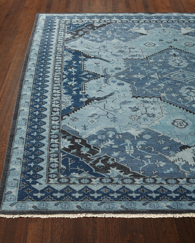 Ralph Lauren Reynolds Blue Rug, 4' X 6' In Ink