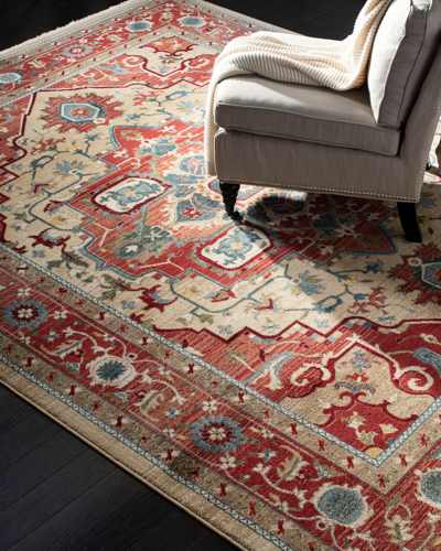 Ralph Lauren Quentin Power-loomed Rug, 8' X 10' In Red