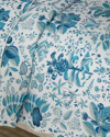 Matouk Pomegranate King Quilt In Prussian Blue