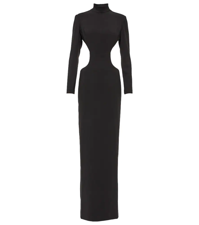 MONOT MÔNOT CUTOUT CRÊPE GOWN