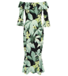 Norma Kamali Off-shoulder Printed Midi Dress In Multi