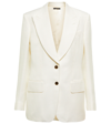Tom Ford Single-breasted Blazer In Chalk