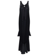 Maison Margiela Deconstructed Maxi Dress In Navy Blu