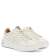 Hogan Sneaker Rebel In Leather In Yogurt+oro Pallido
