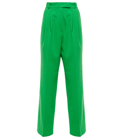 The Frankie Shop Bea High-rise Straight Pants In Green