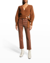 Joe's Jeans The Callie Coated Jeans In Cinnamon In Cinnamon