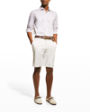 Brunello Cucinelli Men's Cotton Bermuda Shorts In C2501 Medium Beig