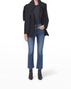 Citizen Of Humanity Isola High Waist Fray Hem Crop Bootcut Jeans In Lawless