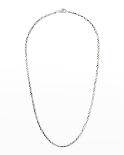 David Yurman Men's Open Station Box Chain Necklace In Ss