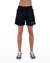 Amiri Black Logo Core Swim Shorts In Black