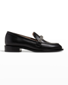Stuart Weitzman Crystal-embellished Chain-link Loafers In Black