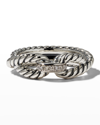 David Yurman Cable Loop Ring With Diamonds In Adi