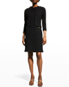 St John St. John Collection Embroidered Bouclé Knit Jacket In Bk00