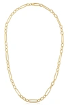 ROBERTO COIN ALTERNATING OVAL LINK NECKLACE
