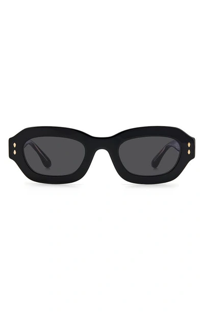 Isabel Marant Rectangle Acetate Sunglasses In Black