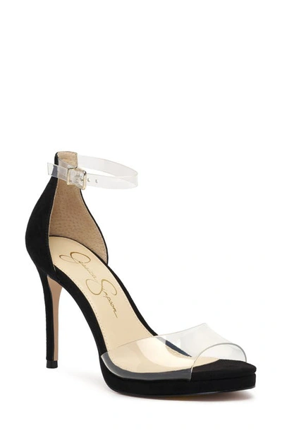 Jessica Simpson Daisile Ankle Strap Sandal In Black