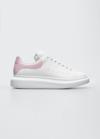 Alexander Mcqueen Men's Oversized Larry Bicolor Leather Low-top Sneakers In Laminat Pi