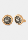 Jorge Adeler Men's 18k Rose Gold Ancient King Phillip I Coin Cufflinks
