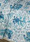 Matouk Pomegranate Full/queen Quilt In Prussian Blue