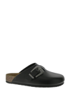 SAINT LAURENT NICHOLS CLOGS IN SMOOTH LEATHER,687625AAAGY1000